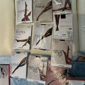 Caledonia Made in Italy Size M/L. Unused 10 pairs of tights